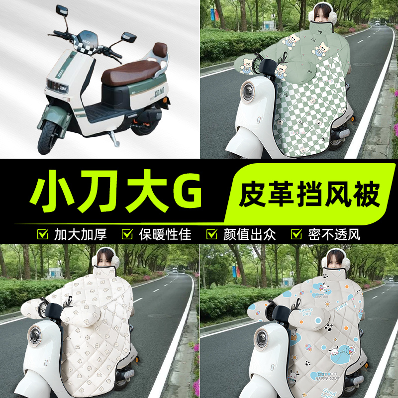 适用小刀大G双80电瓶电动车挡风被挡风罩2025新款冬四季装饰配件