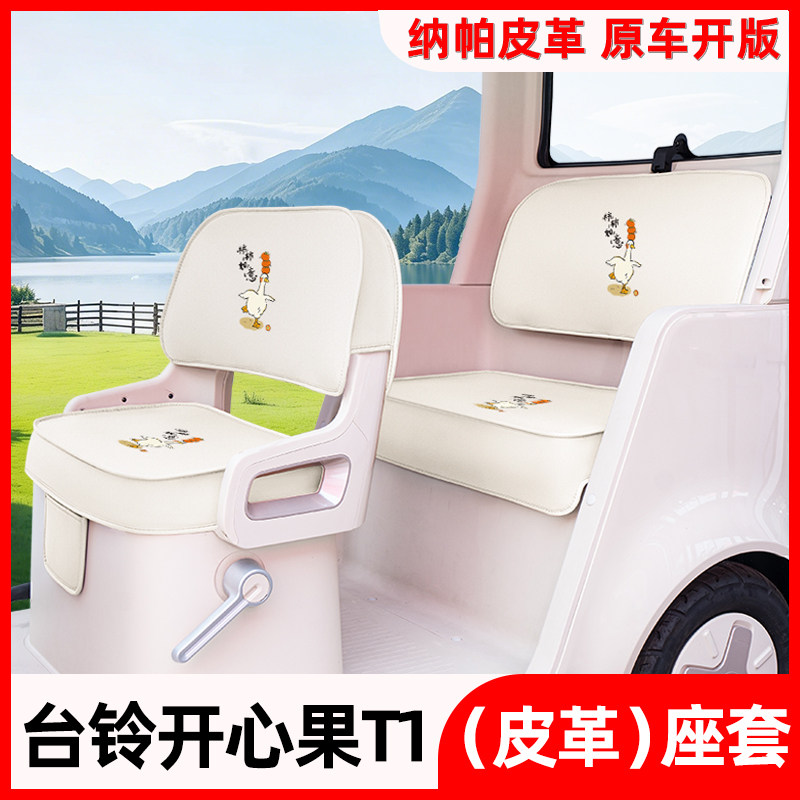 适用台铃开心果T1电动三轮车座套坐垫套防晒遮阳帘改装饰配件大全