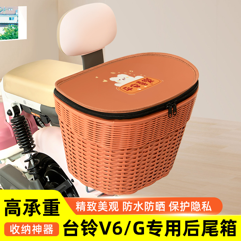 台铃超能二代V6电瓶电动车专用后备箱后尾箱储物箱通用大容量装饰