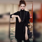 Linda姐高端线 秋冬时尚 气质百搭高领打底衫 长袖 T恤LF3STX061