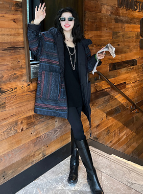 【Linda姐高端线】冬季时尚轻奢气质复古连帽棉服外套AF5WMF0324