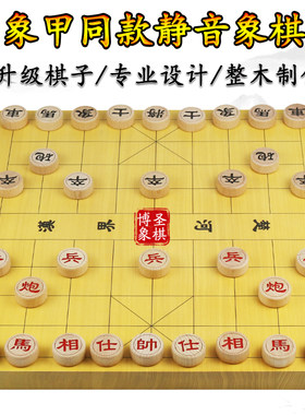 博圣象棋象甲同款棋子静音便携