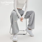 女春秋季 宽松休闲卫裤 2026新款 阔腿裤 子J 美式 拉夏贝尔灰色运动裤