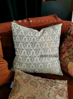 晚睡的猫摩洛哥异域风餐厅咖啡厅抱枕靠枕焦糖法式美式中古风