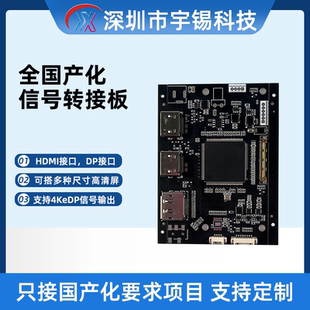 纯国产化ZZKK工业级HDMI转edp军工级液晶屏驱动板 全国产化低温屏