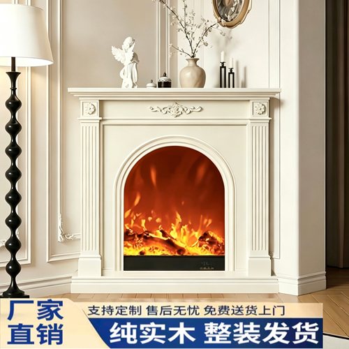 三角壁炉柜仿真火转角壁炉装饰柜
