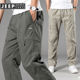 裤 宽松男青年工装 运动纯棉长裤 子秋季 加大 JEEP吉普男士 新款 休闲裤