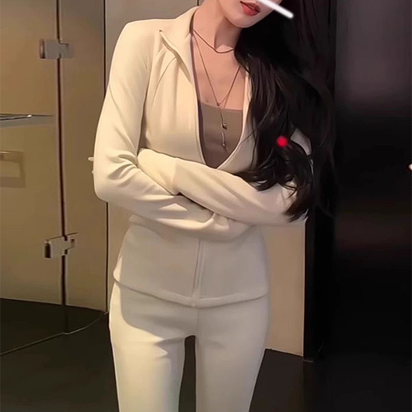 2025秋冬运动套装女学生韩版时尚显瘦开衫卫衣长袖高腰长裤两件套