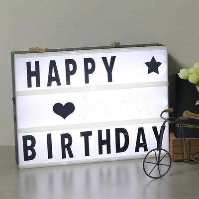 A4 Cinematic LED Light Box DIY Message Board With Letters Nu