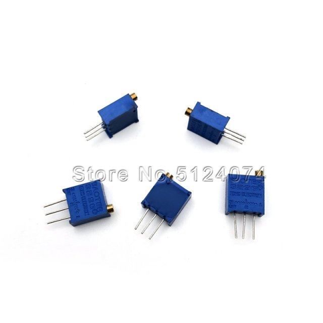 20pcs/lot 3296w multi-loop adjustable potentiometer 1k2k5k10