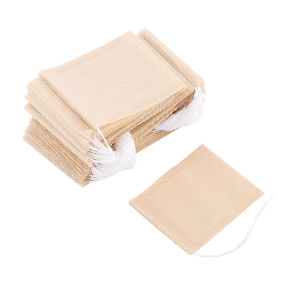 100pcs/lot disposable empty tea bag filter paper bags teabag