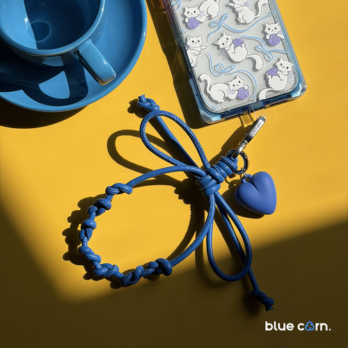 bluecorn皮绳系列蝴蝶结手机挂绳