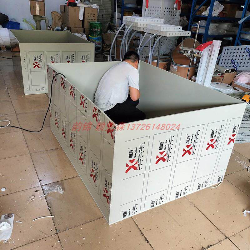 新款pp水箱定做简易灰色酸碱电镀酸洗污水托盘机罩食品级养殖包邮