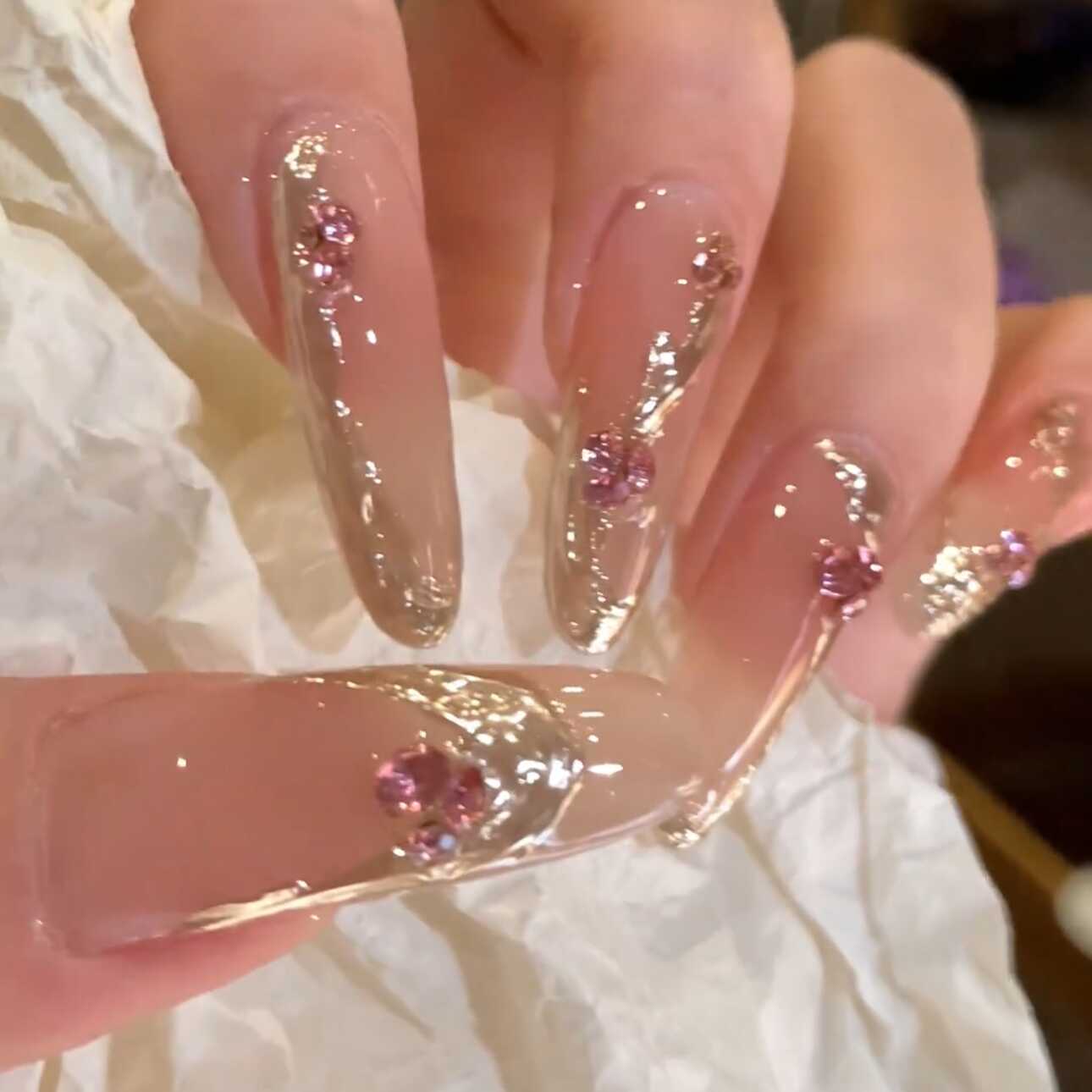 纯手工穿戴甲美甲CIGL重复使用