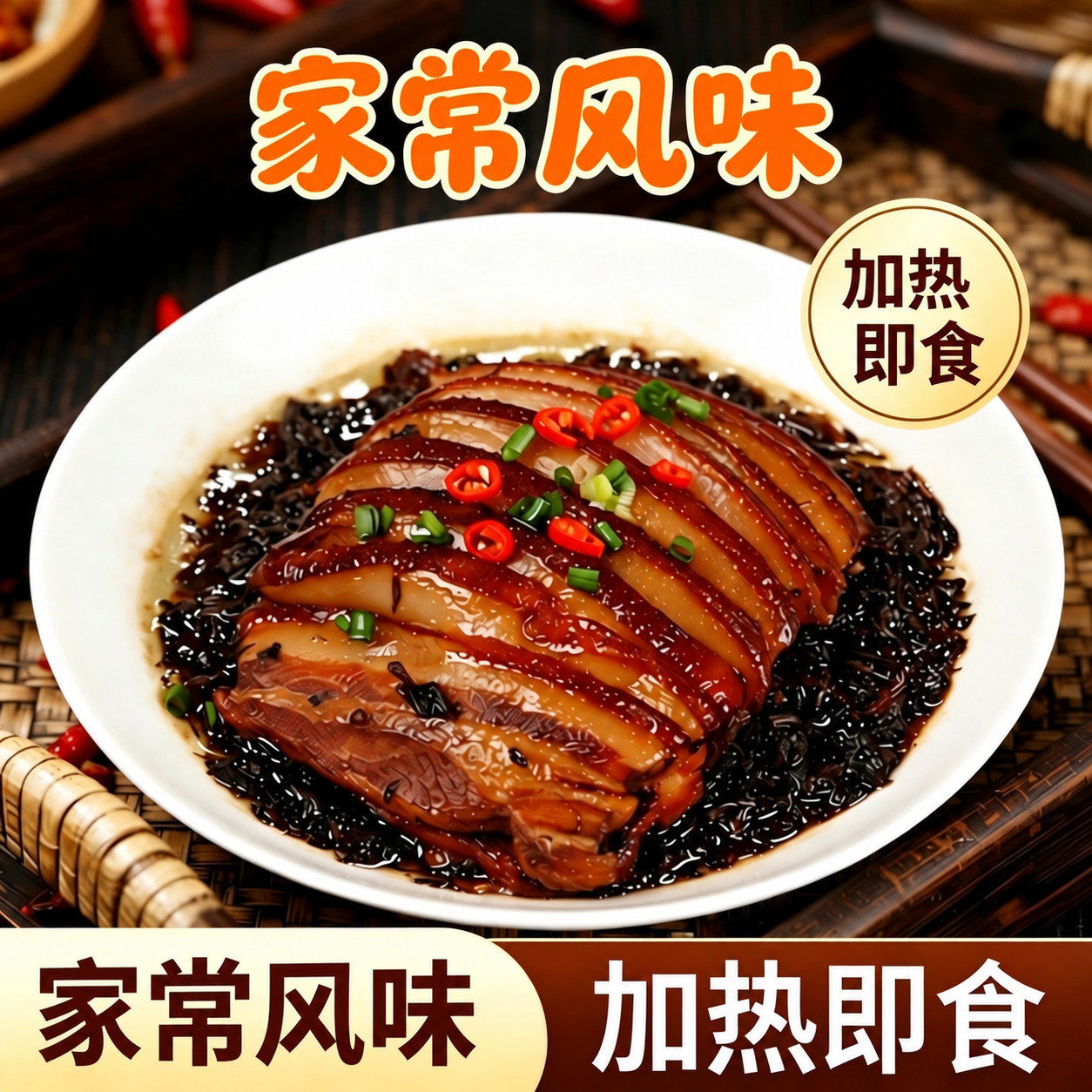 梅干菜扣肉大碗装熟食 传统工艺蒸制 方便速食家宴硬菜加热就能吃