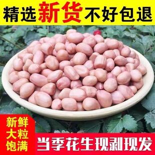 5斤新花生米现剥精选无壳新货新鲜小粒花生米无干燥剂炸花生食材