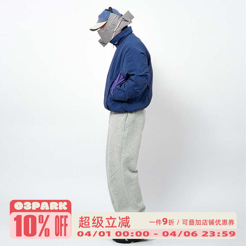 O3PARK休闲运动裤宽松弯刀裤卫裤