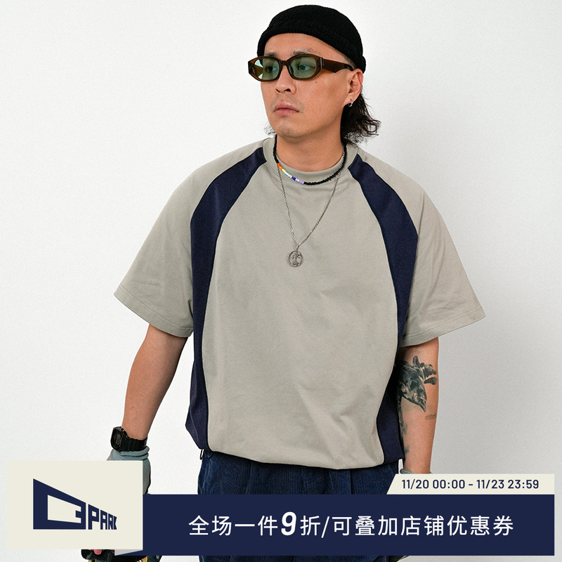 O3PARK美式休闲宽松T恤