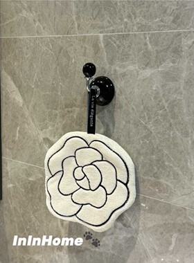 ININ现代简约厨房浴室白色吸水易清洗柔软可挂式家用擦手巾