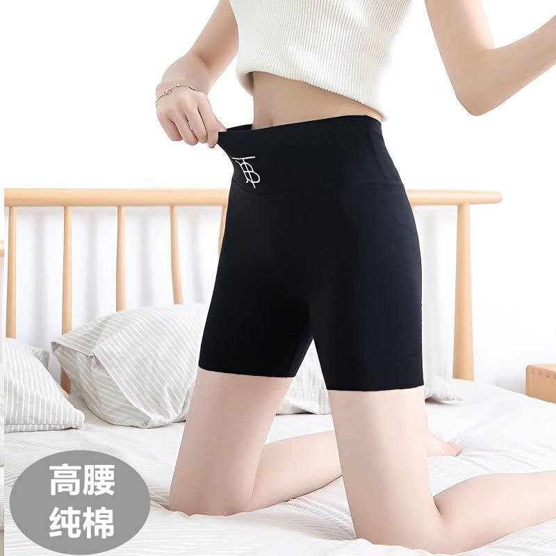 纯棉高腰三分打底裤女外穿夏季薄款无痕防走光安全裤紧身保险短裤