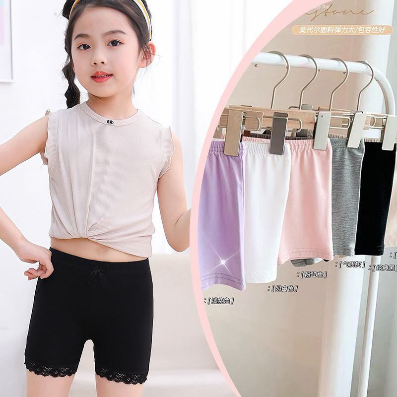 儿童防走光安全裤女童莫代尔四角儿童三分裤舞蹈生裤芭蕾舞蹈短裤