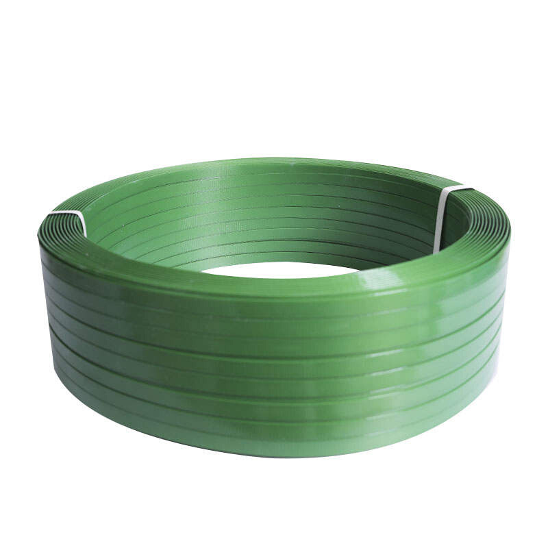 绿色打包带捆D绑带塑钢带收紧器塑钢扣1608包装带编织条塑料绳
