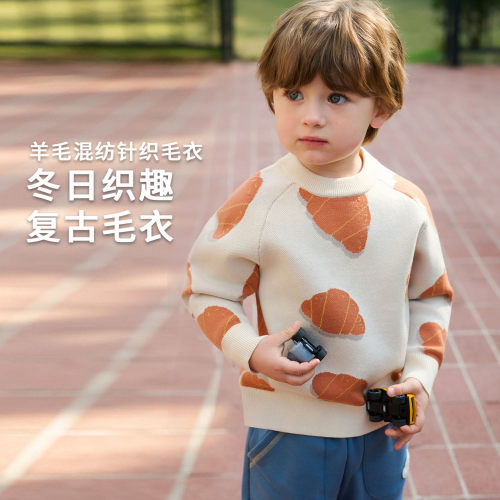 PR小云朵儿童套头毛衣针织卫衣