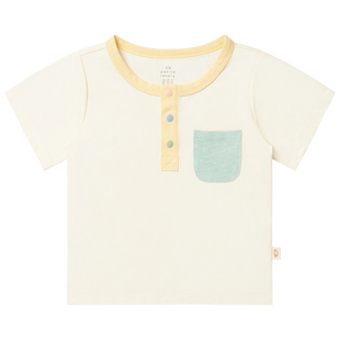 Petite Revery加拿大小云朵男童女童拼接短袖儿童速干凉爽夏季T恤