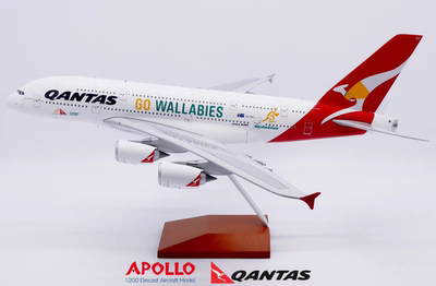 1:200APOLLO阿波罗澳洲航空Qantas A380彩绘VH-OQH合金飞机模型