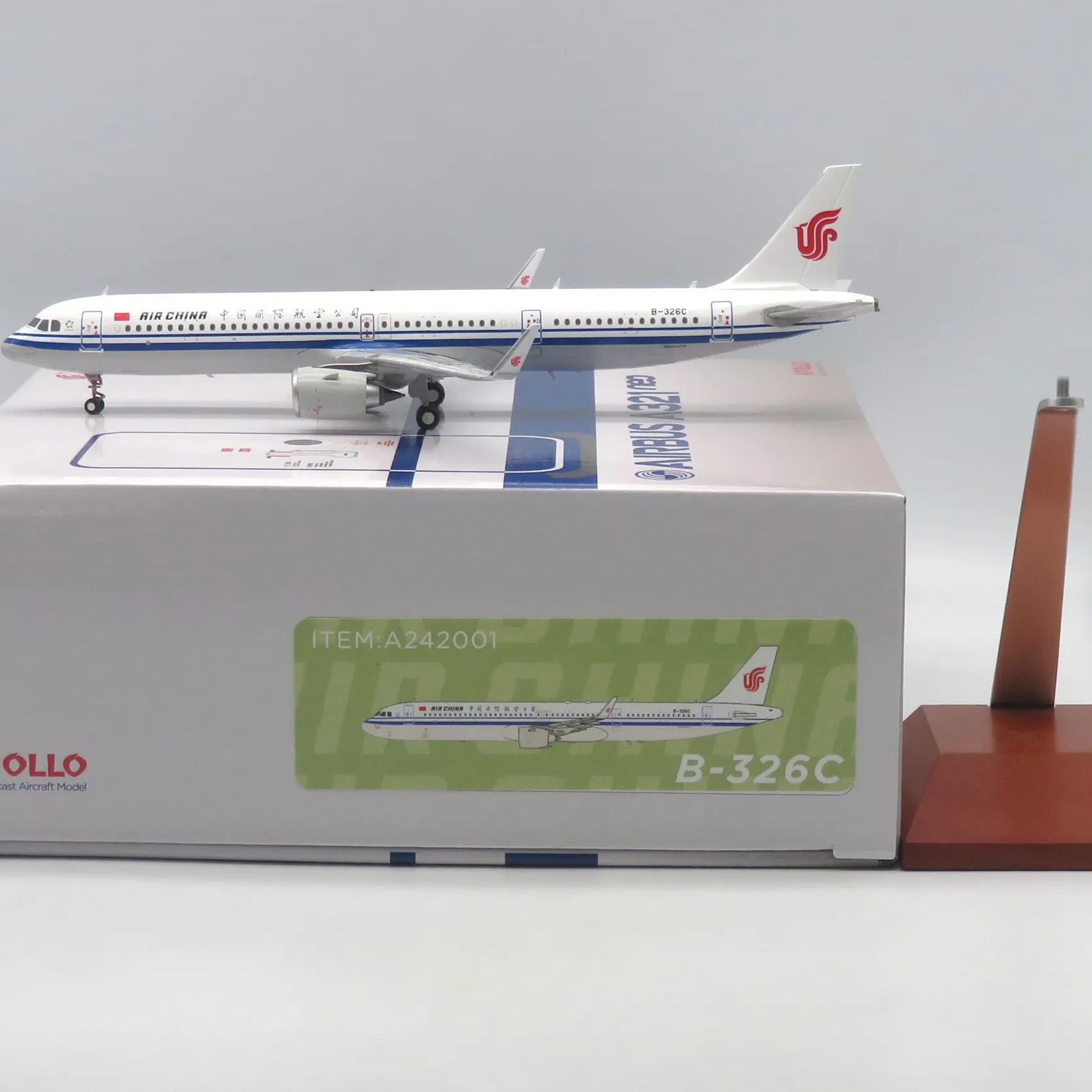 APOLLO 1/200 中国国际航空 A321 B-326C 合金仿真成品飞机模型