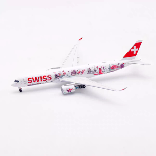 瑞士航空 A350-900 HB-IFA 起落架可拆 AV 1:400 收藏级合金模型