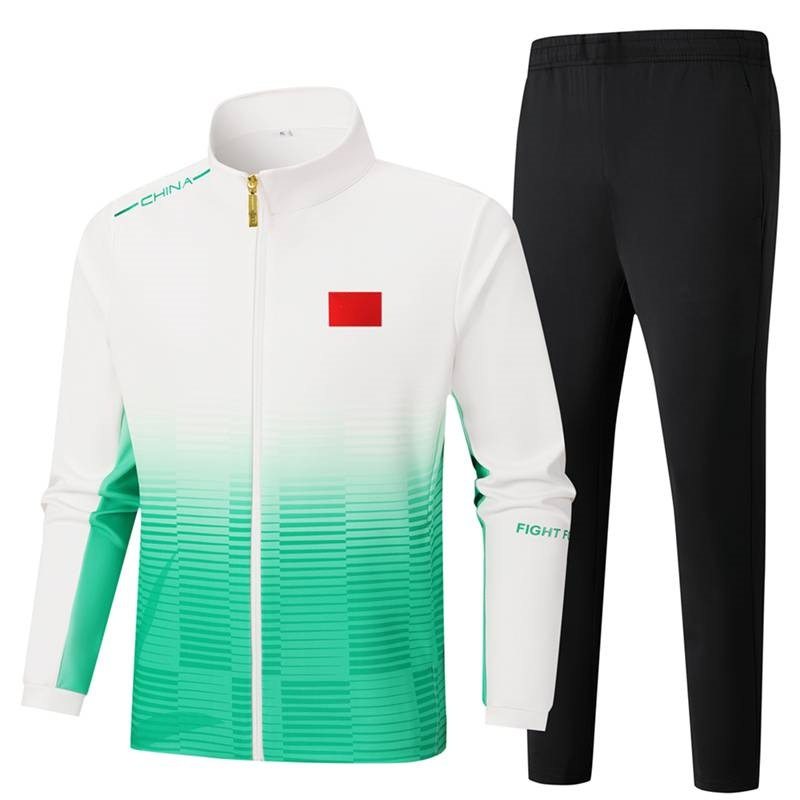 2025中国队世领奖服长袖运动套装男女学生校服运动会出场服教练服