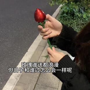 玫瑰花戒指盒惊喜创意自动弹开求婚表白首饰收纳情人节礼物送女友