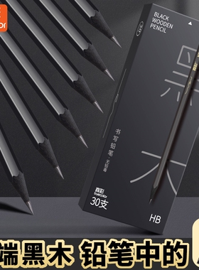 真彩黑木铅笔小学生考试专用hb高端六角杆黑金石墨无铅毒的2b铅笔幼儿园一二年级学生黑色练字黑笔儿童文具