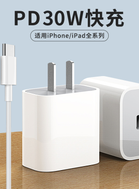 PD30W适用苹果16/15充电器iphone14pro充电头13promax快充15双C口十二12pm平果11pormax正品p手机大头一套装