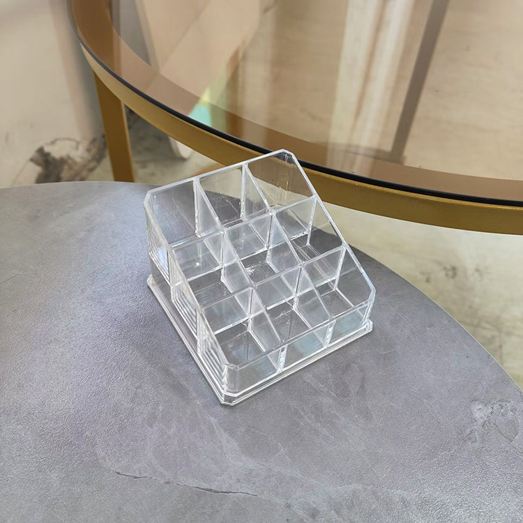 桌面透明9格亚克力口红收纳盒小精油整理架化妆品小样阶梯收纳盒,收纳整理,口红收纳包/盒/袋,淘宝优惠券,粉丝福利购,淘宝优惠卷