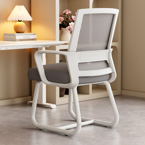 电脑椅舒适久坐会议弓形办公室椅子宿舍大学生靠背椅家用书桌凳子