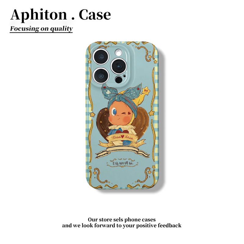 蝴蝶酥星星人适用iPhone16pro苹果17promax菲林手机壳16plus小众创意AIR全包防摔13pro华为P70vivo小米17oppo