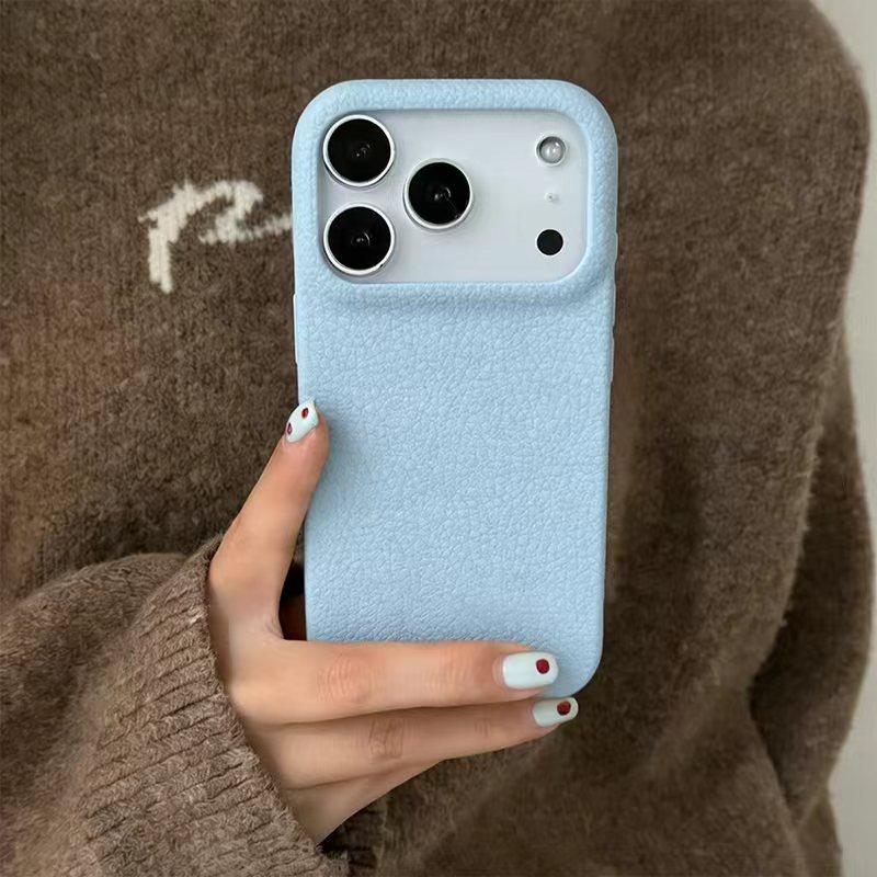 肤感天蓝皮革纹适用苹果17/16promax手机壳iPhone15pro全包防摔14pro磨砂软套13pro多巴胺12男女11防摔保护套,3C数码配件,手机保护套/壳,淘宝优惠券,粉丝福利购,淘宝优惠卷