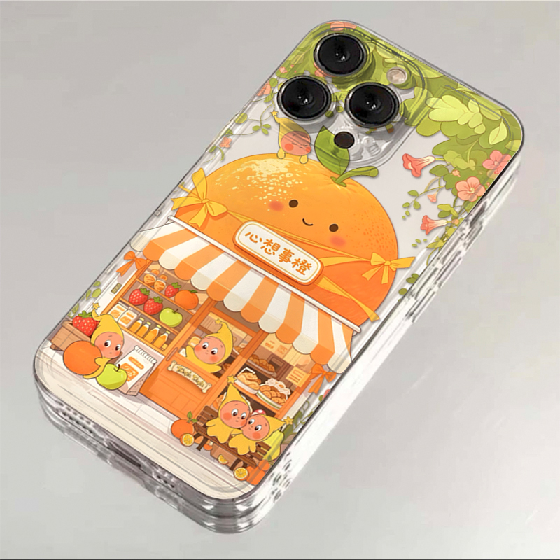 星星人便利店适用苹果17promax太空手机壳iPhone16/15/14/13/12全包透明AIR华为P70vivo小米17oppo防摔软壳潮