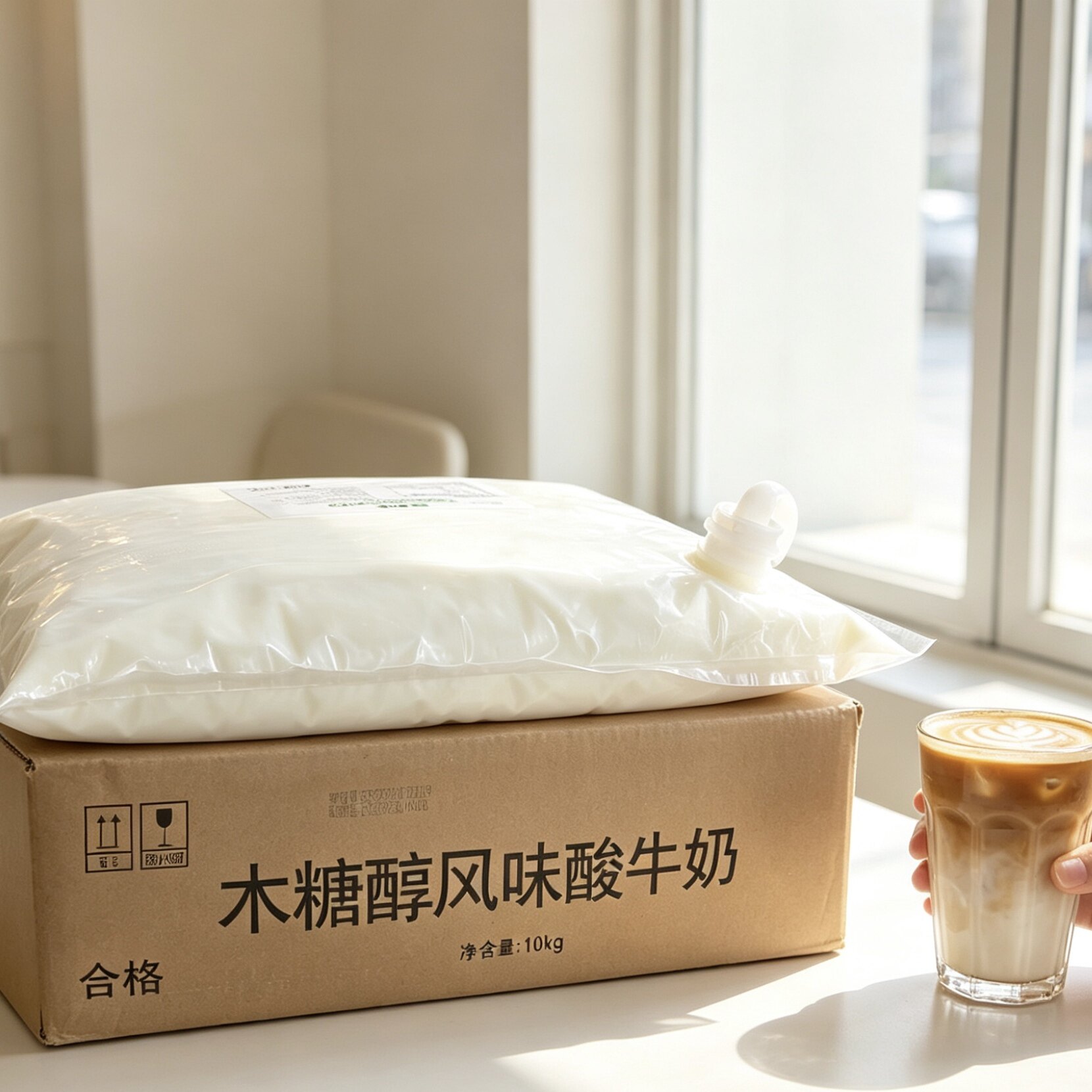 蒙牛木糖醇风味酸奶原味蛋糕奶茶基底烘焙酒店原料奶20斤装