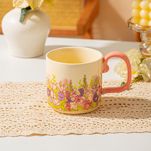 马克杯高颜值杯子家用女生喝水杯陶瓷情侣咖啡杯小众设计感牛奶杯