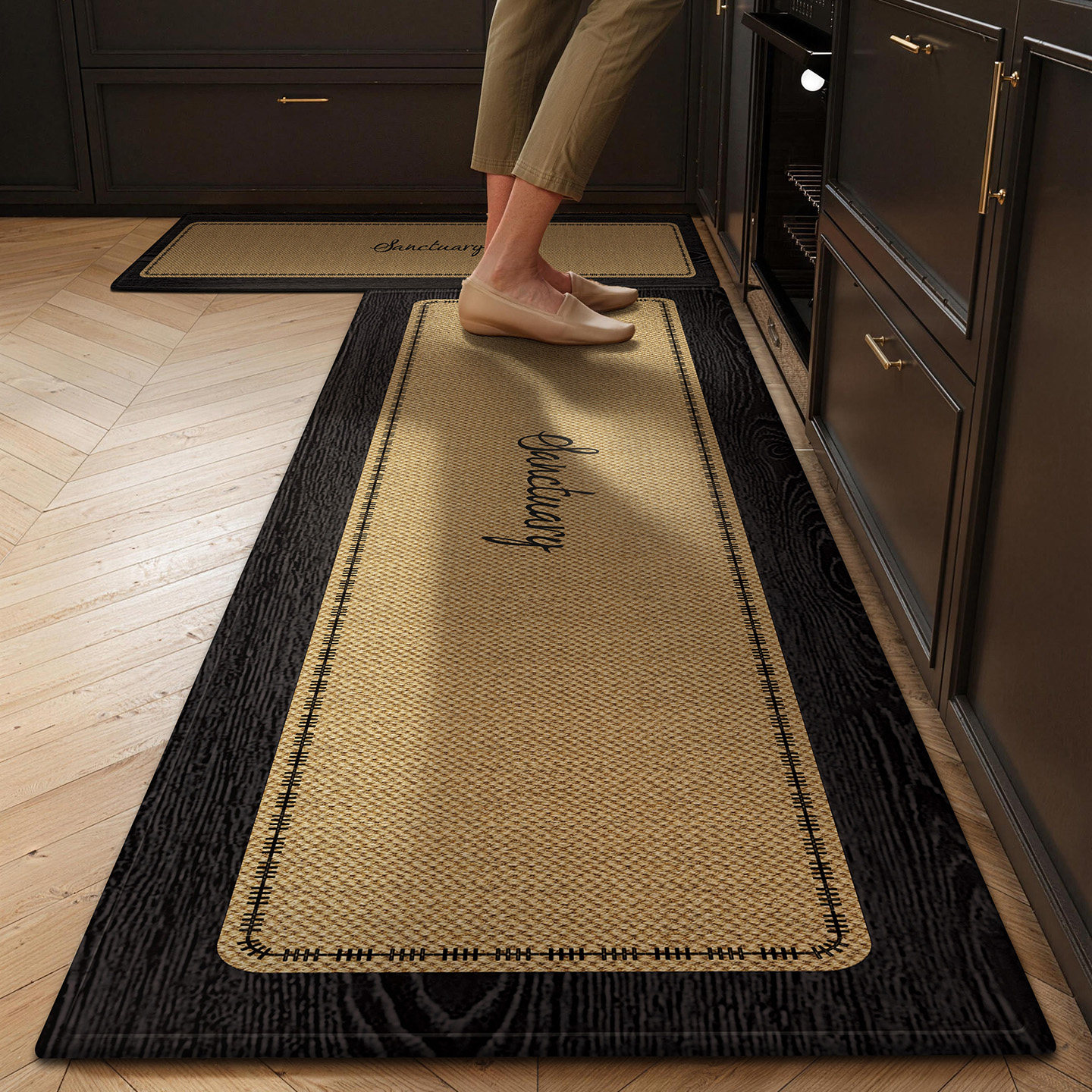 高端厨房地垫可定制家用免洗可擦脚垫轻奢高级耐脏防滑防油污地毯,居家布艺,厨房地垫,淘宝优惠券,粉丝福利购,淘宝优惠卷