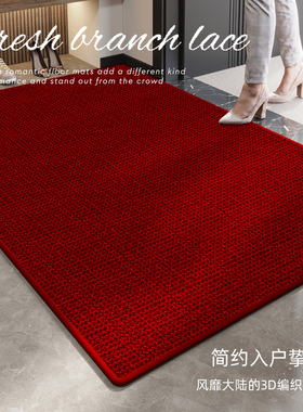 TPR入户门地垫彷剑麻门垫红色地毯家用大门口玄关脚垫可裁剪垫子