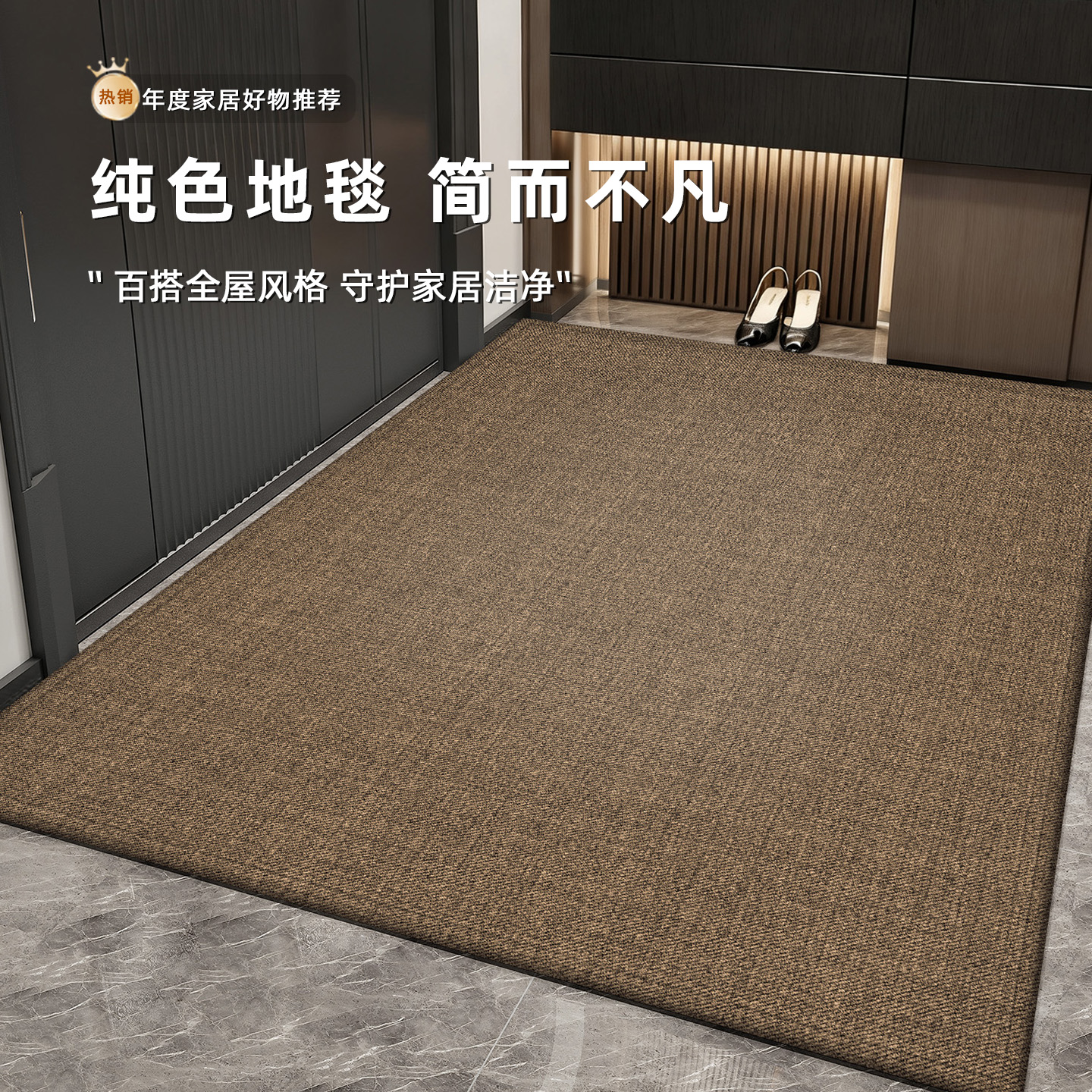 入户门垫轻奢风玄关免洗可擦地垫