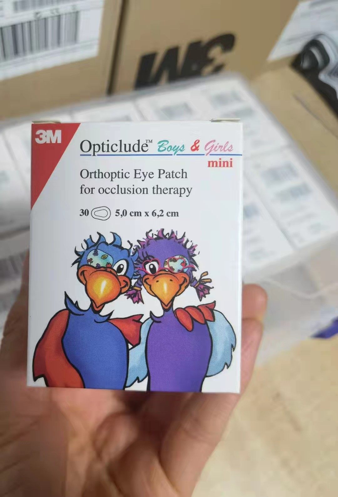 3m opticlude美国儿童弱视遮盖眼贴单眼矫正弱视眼罩30片