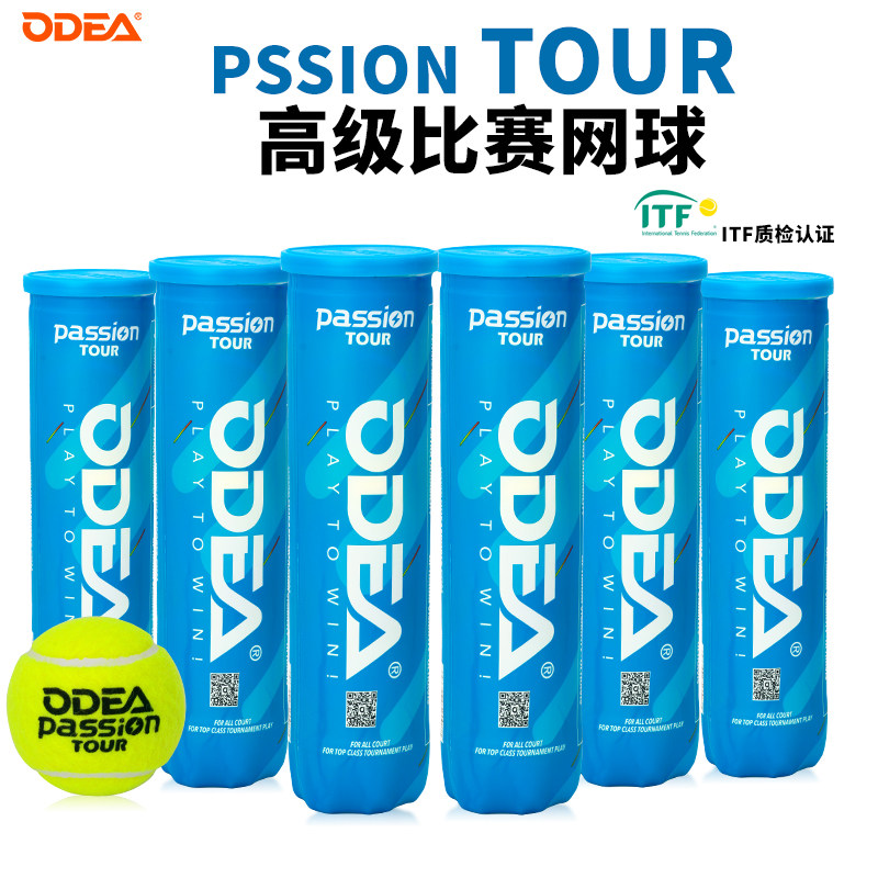 ODEA欧帝尔网球比赛用球专业Passion高弹耐磨耐打气压足成人训练