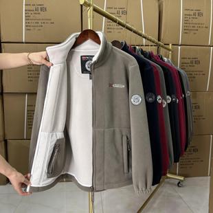 户外超厚双层加绒加厚高克重高密度一体绒保暖外套棉服男女款 夹克