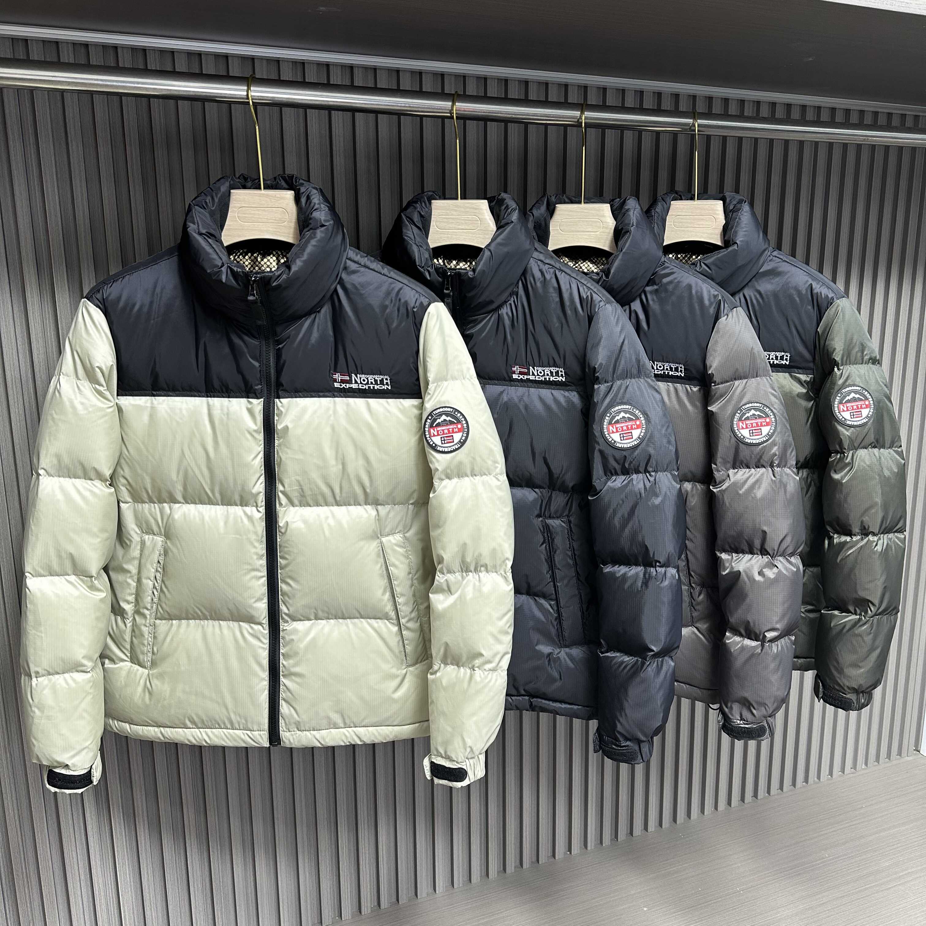 挪威加厚男女款户外立领厚羽绒服