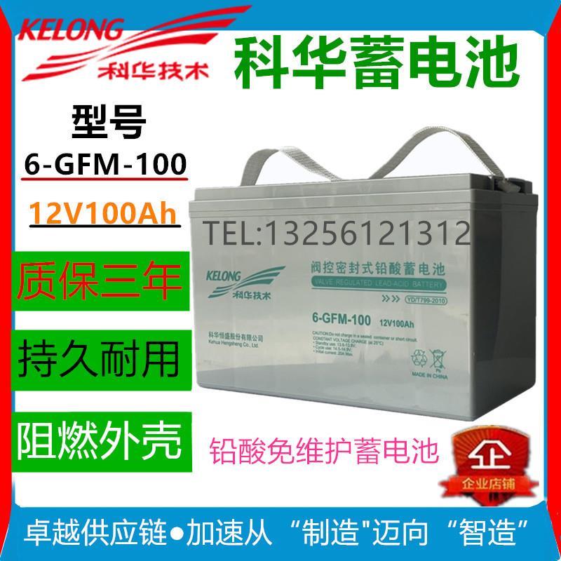 蓄电池12V100AH铅酸免维护6-GFM-100 UPS备用电源EPS机房用